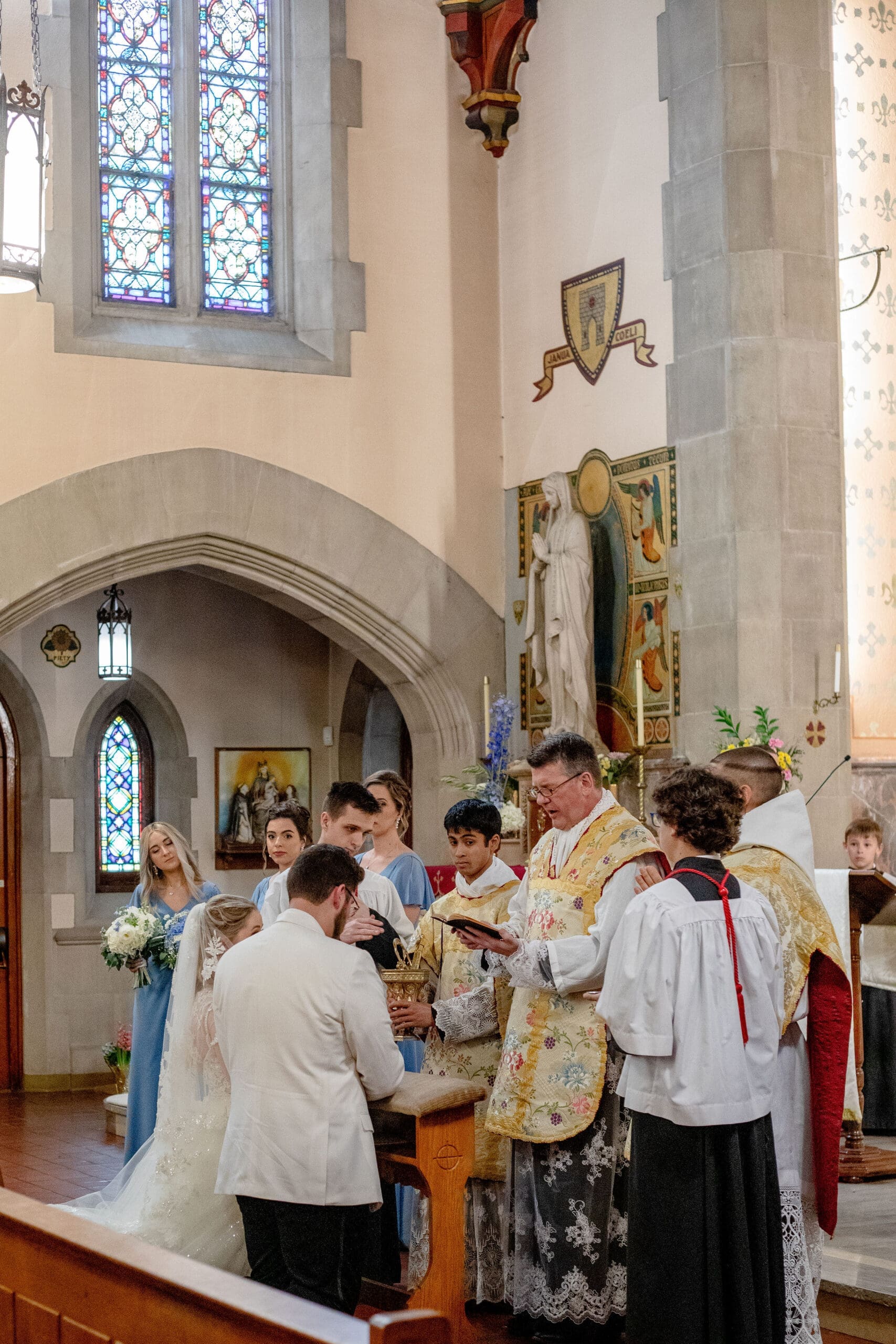 Traditional Latin Mass Wedding Ceremony, featuring wedding nuptials 