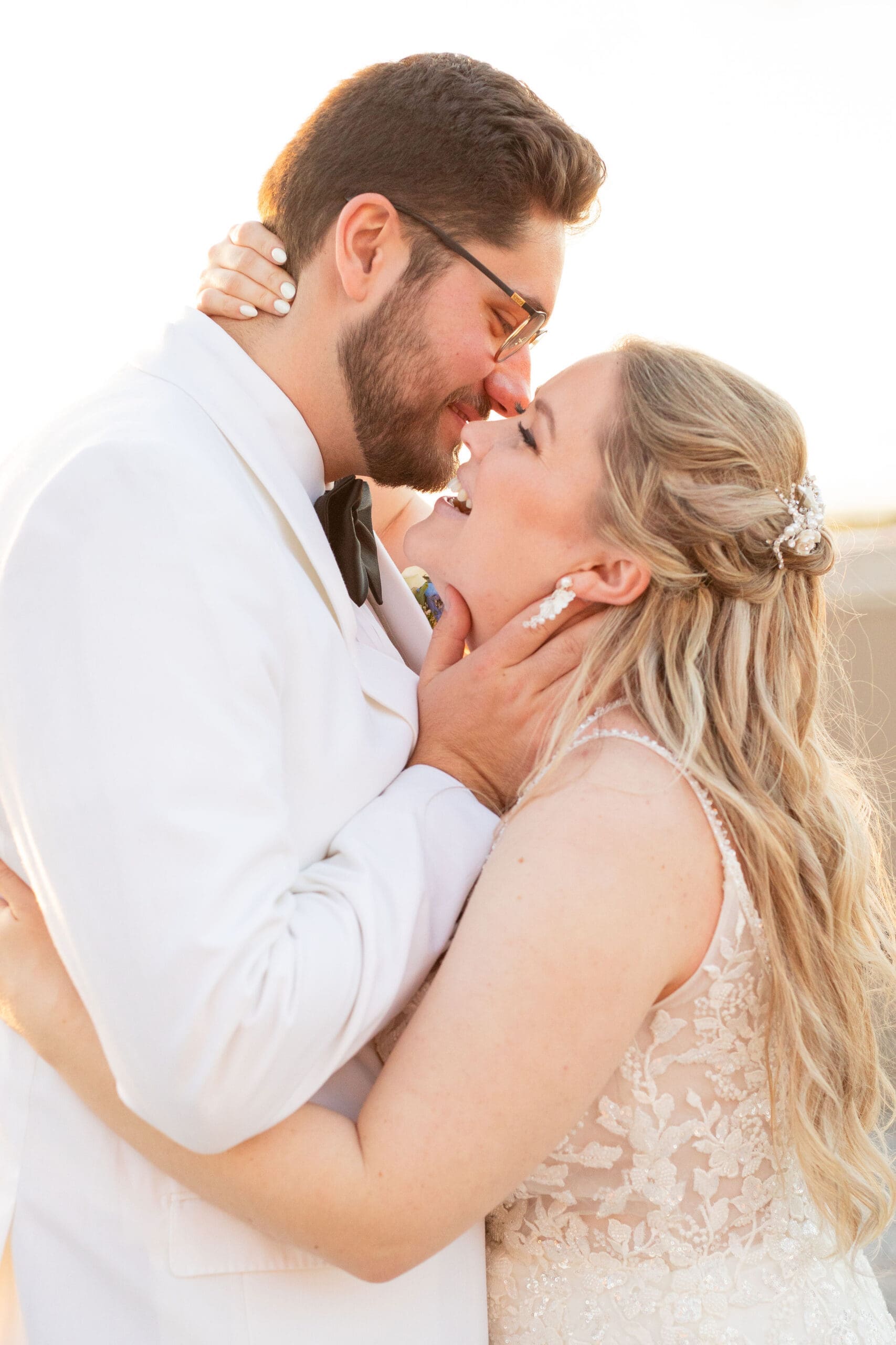 Bride and groom wedding portrait 